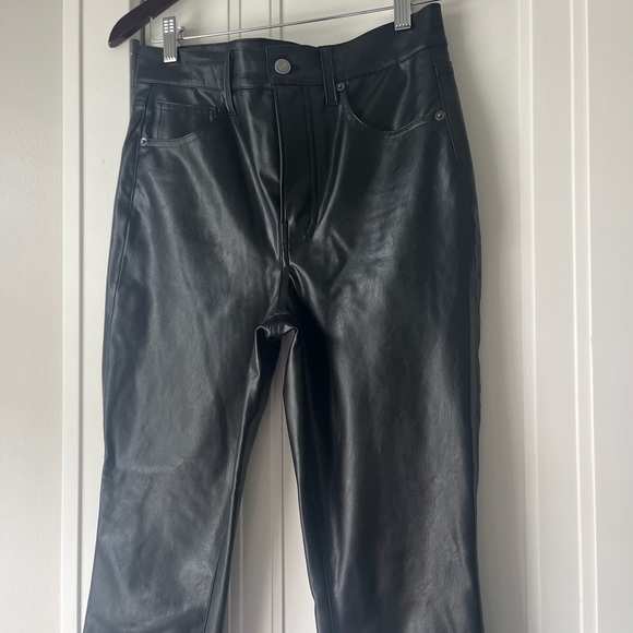 $298 Veronica Beard Maera Extra High Rise Skinny Faux Leather Pants Size 28 / 6 - Picture 3 of 4